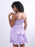 Lavender floral mini dress - My Store