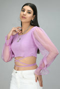 Organza Lilac Top - My Store