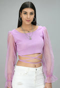 Organza Lilac Top - My Store