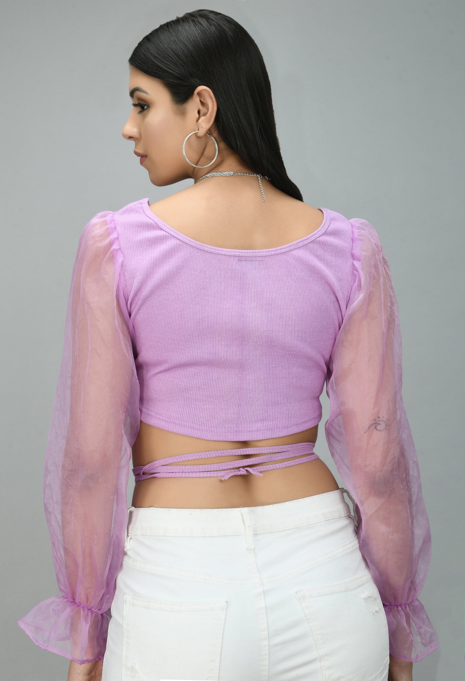 Organza Lilac Top - My Store