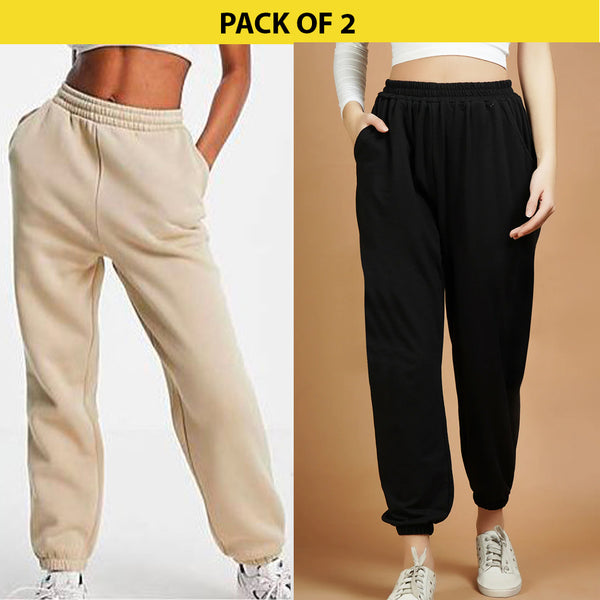 COMBO BLACK & BEIGE JOGGERS