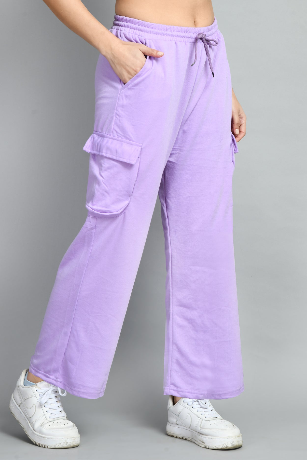 Lavender Wide Leg Joggers - My Store