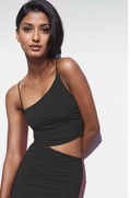 Black Cutout Side Slip Maxi Dress - My Store