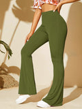 Stylish Olive Ribbed Pants - My Store