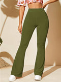 Stylish Olive Ribbed Pants - My Store